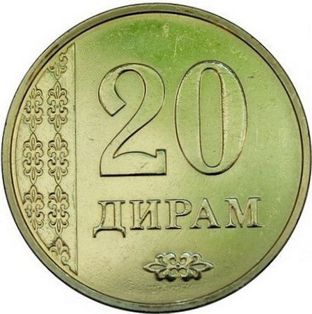 20 дирам Таджикистан 2011 года, UNC