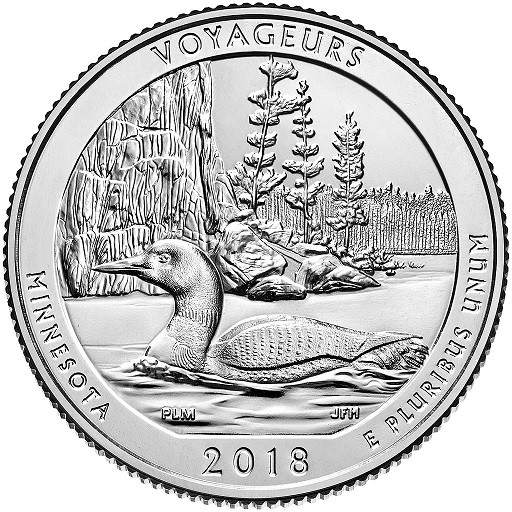 25 центов Национальный парк Вояджерс №43 P unc