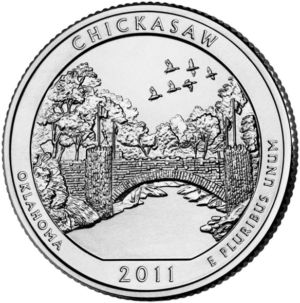 25 центов рекреационная зона Чикасо №10, 2011 г., P unc