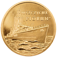 2 злотых Эсминец "Гром" 2012 г. UNC