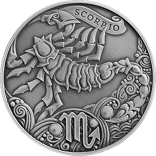 1 рубль Скорпион (Scorpio). Беларусь. UNC