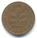 1 пфенниг 1950 года ФРГ, XF (из обращения) D