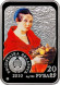 20 рублей И. Хруцкий 2010 г., серебро, bUNC