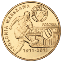 2 злотых Полония Варшава 2011 г. UNC