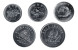 Набор «Цветы» (5 монет). 2002-2008 гг., Северная Корея. UNC