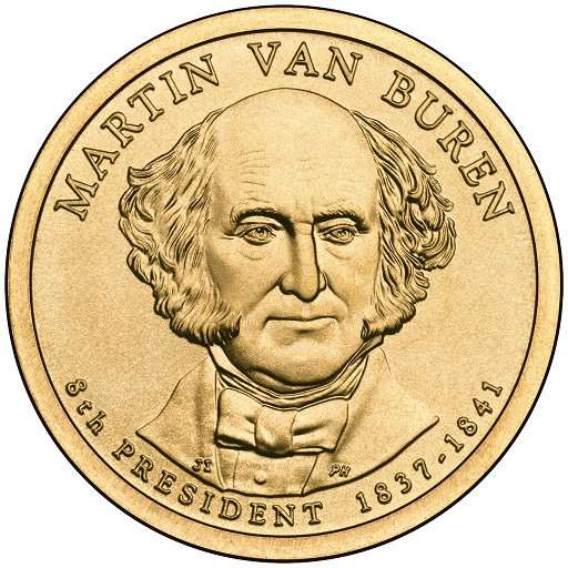 1 доллар Мартин Ван Бюрен №8 D (2008) unc