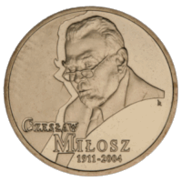2 злотых Чеслав Милош 2011 г. UNC