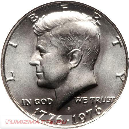 50¢ Кеннеди D (1976) unc