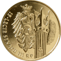 2 злотых 15 лет Сенату Польши 2004 г. UNC