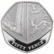 50 пенсов 2019 года Великобритания, UNC